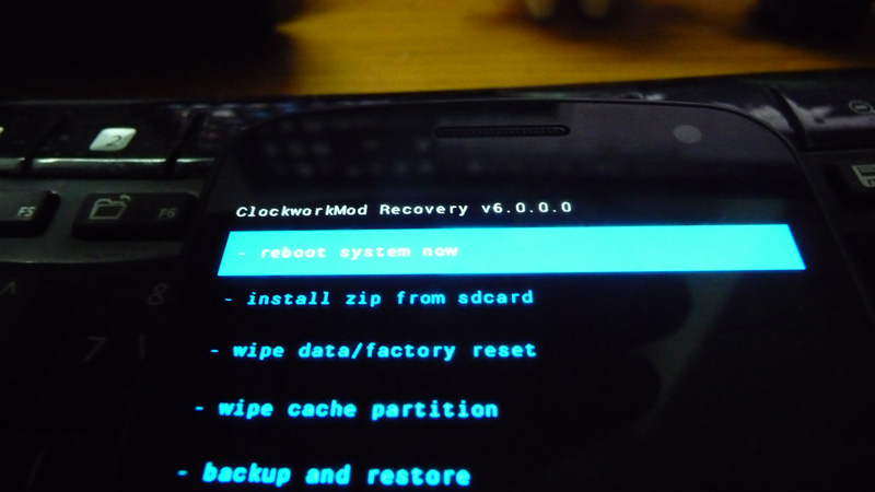 Data wipe screen. CLOCKWORKMOD Recovery. CLOCKWORKMOD Recovery (CWM)\. Factory reset. Wipe data Factory reset.