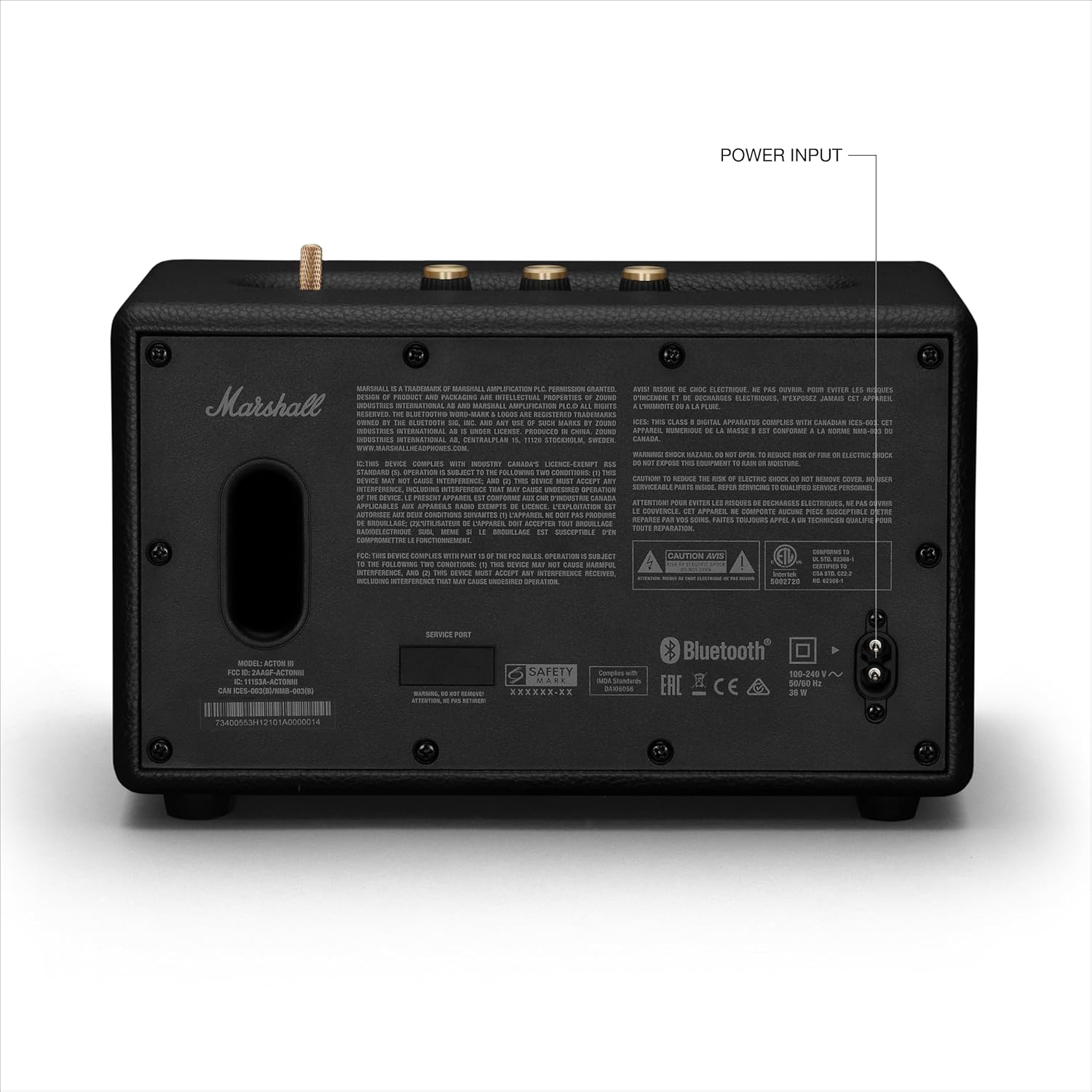Marshall Woburn III Bluetooth Speaker - Black - Image 3
