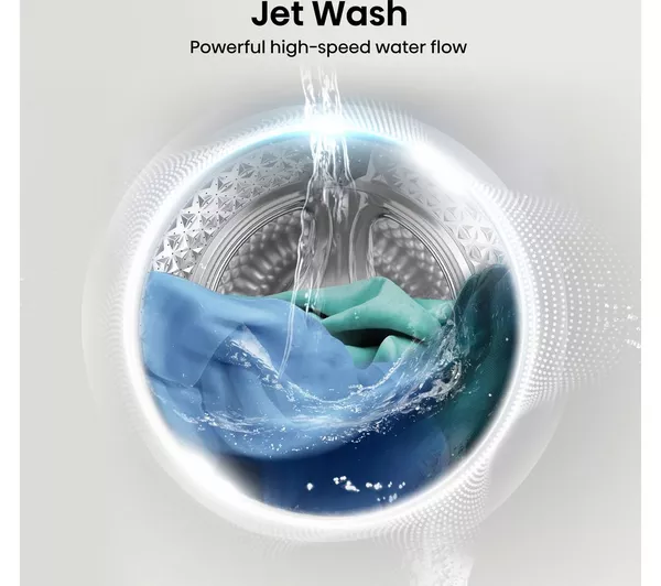 HISENSE 3S Series WD3S9043BW3 WiFi-enabled 9 kg Washer Dryer - White - Image 2