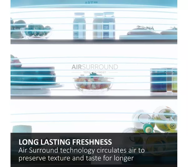 HAIER HFR5719EWPB Fridge Freezer - Slate Black - Image 6