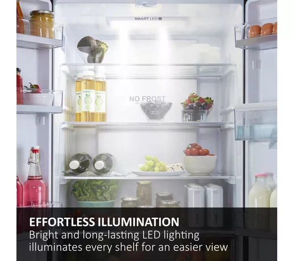 HAIER HFR5719EWPB Fridge Freezer - Slate Black - Image 9