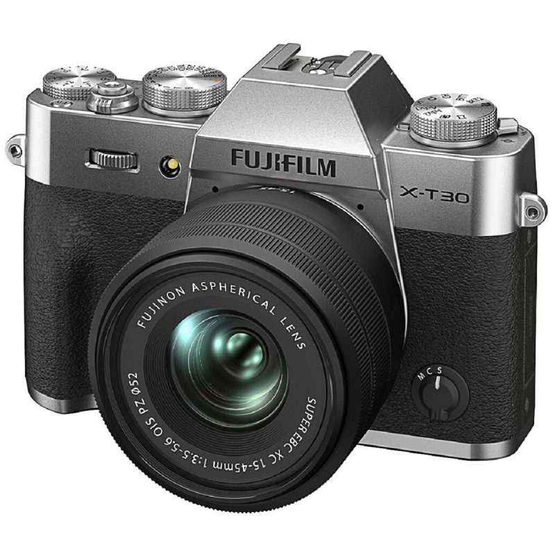 Fujifilm X-T30 II Mirrorless Digital Camera with XC 15–45mm Lens – Silver